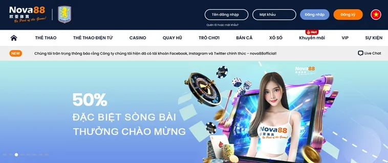 Khuyến Mãi Nhà Cái Nova88 Đa Dạng Với Tỷ Lệ Hoàn Trả Cao